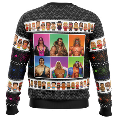 WWF Wrestling Legends Ugly Christmas Sweater