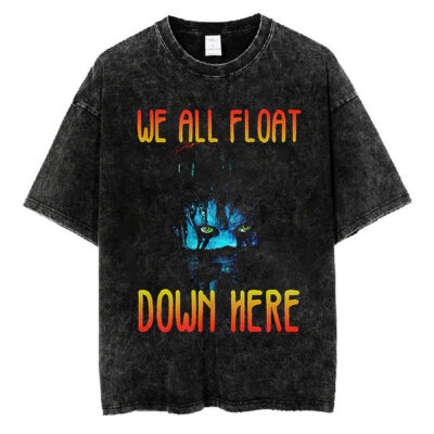 We All Float Down Here Pennywise T-Shirt, IT Shirt, Halloween T-shirt