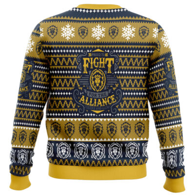 World Of Warcraft Fight for Alliance Ugly Christmas Sweater