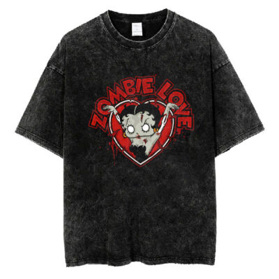 Zombie Love Betty T-shirt, Betty Boop T-Shirt, Halloween T-shirt