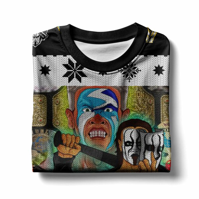 The Icon Sting WWE Christmas Ugly Sweater