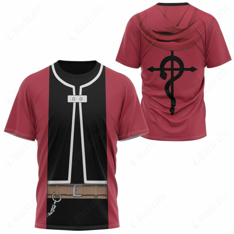 FullMetal Alchemist Cosplay Edward Elric T-shirt, Anime T-Shirt