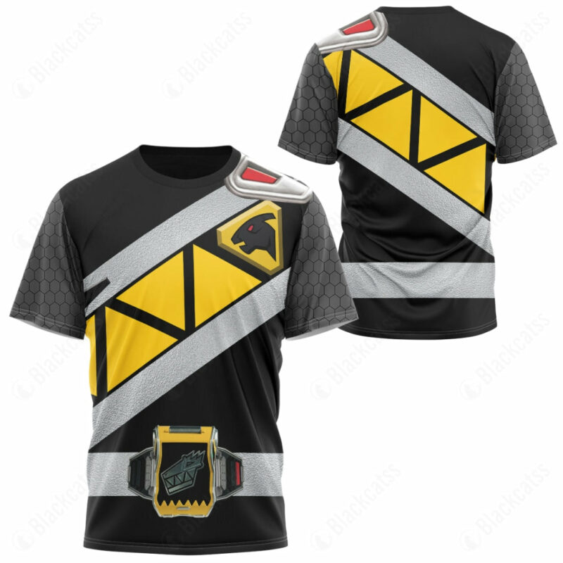 Black Dino Charge T-shirt ,Power Rangers T-shirt