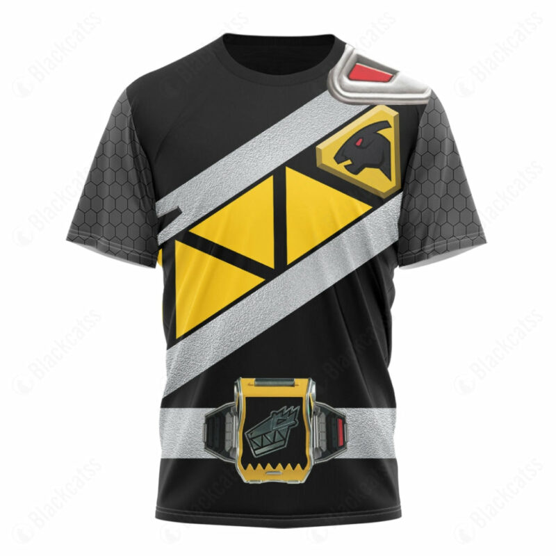 Black Dino Charge T-shirt ,Power Rangers T-shirt