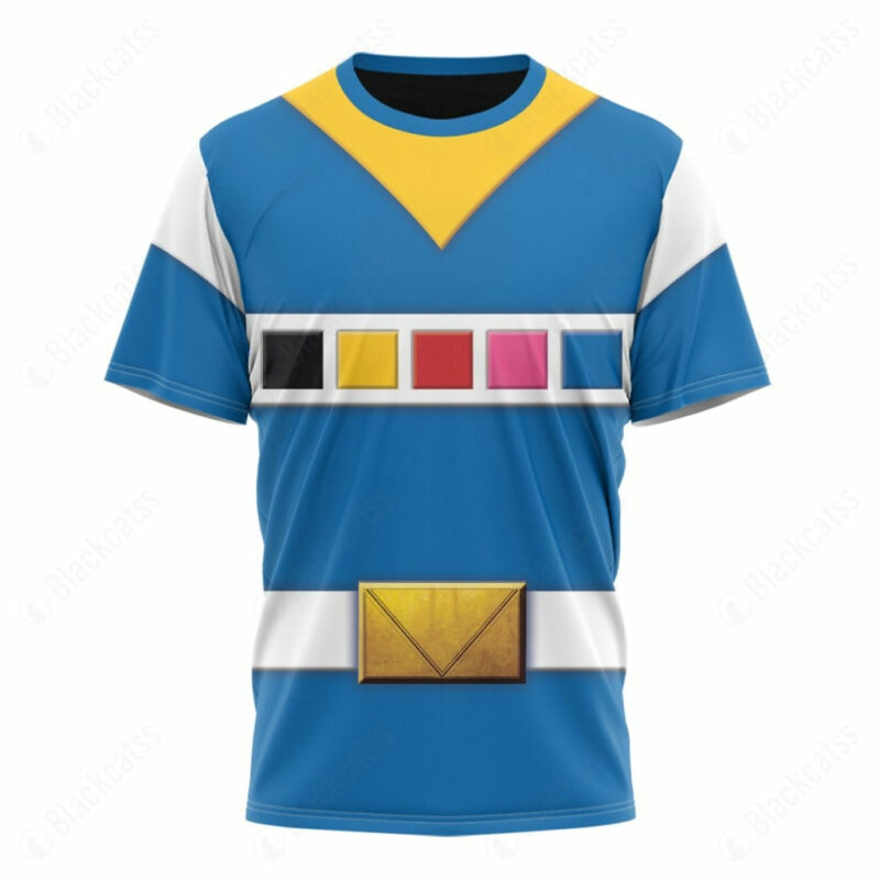 Blue Power Rangers In Space T-shirt ,Power Rangers T-shirt