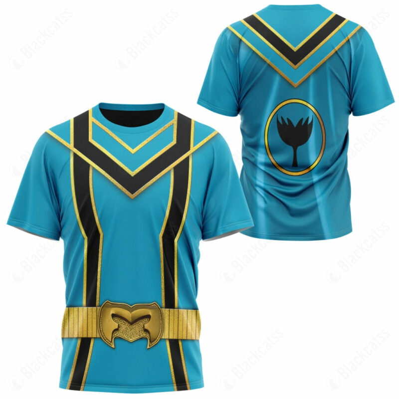 Blue Power Rangers Mystic Force T-shirt ,Power Rangers T-shirt