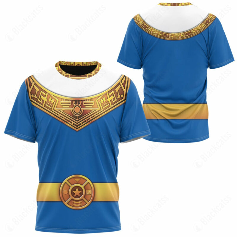 Blue Power Rangers Zeo T-shirt ,Power Rangers T-shirt