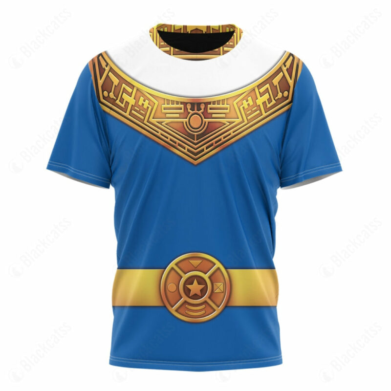 Blue Power Rangers Zeo T-shirt ,Power Rangers T-shirt