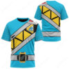 Dino Charge Power Rangers Aqua Ranger T-shirt ,Power Rangers T-shirt