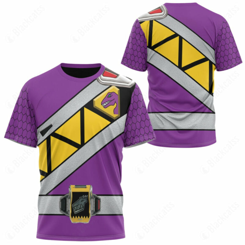 Dino Charge Power Rangers Purple Ranger T-shirt ,Power Rangers T-shirt