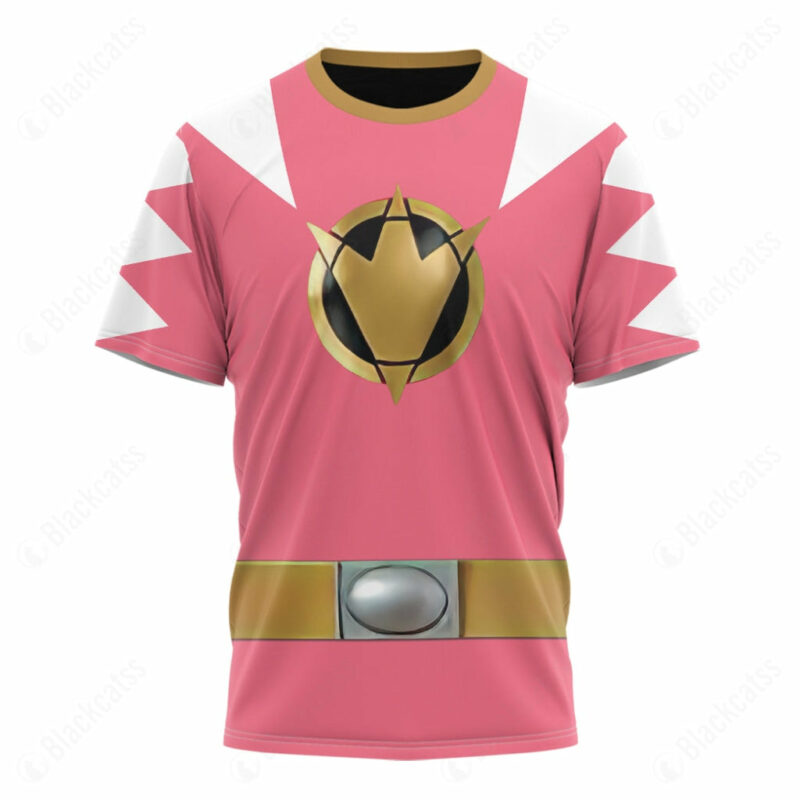 Dino Thunder Pink T-shirt ,Power Rangers T-shirt