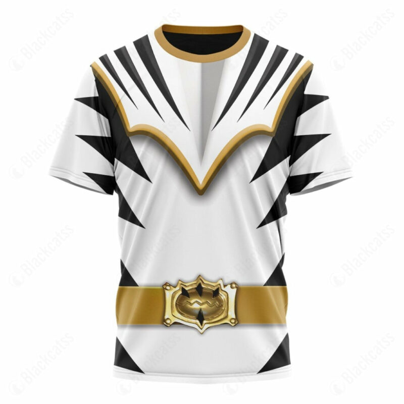 Dino Thunder White T-shirt ,Power Rangers T-shirt