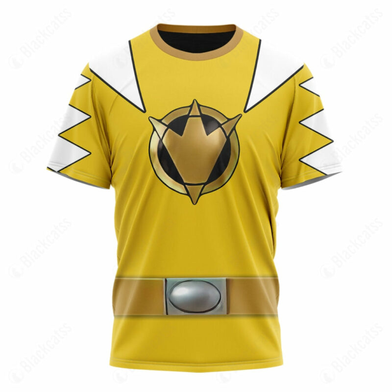 Dino Thunder Yellow T-shirt ,Power Rangers T-shirt