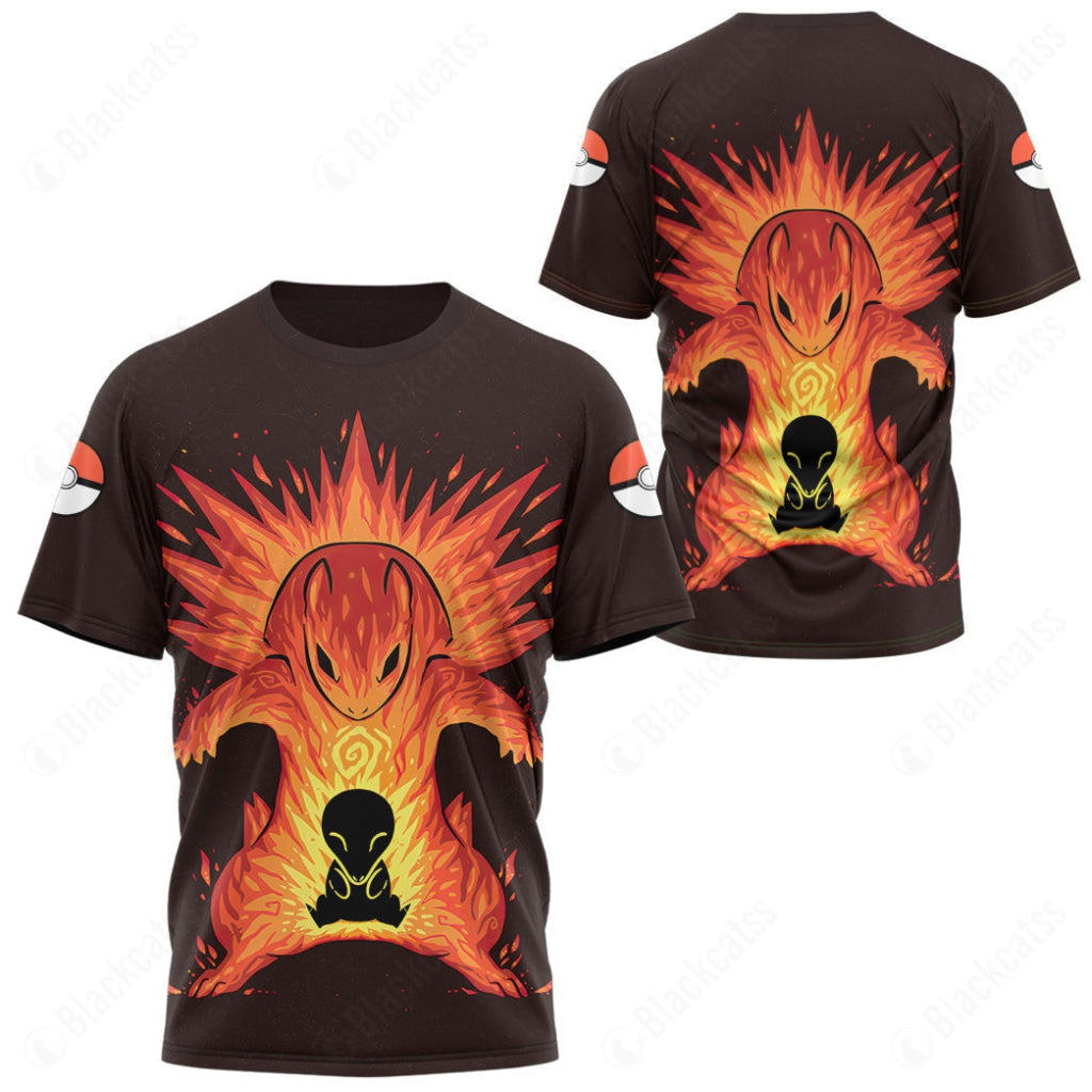 Evolve Cyndaquil within Typhlosion T-Shirt