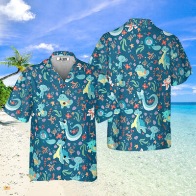 Water Pokemon Pattern - Hawaiian Shirt