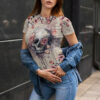 Flower Skull 3D T-Shirt