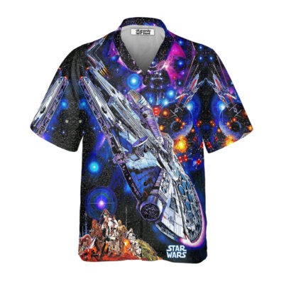 Star Wars Darth Vader Millennium Falcon Hawaiian Shirt