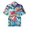 Christmas In July Dabbing Santa Funny Summer Hawaiian Shirt