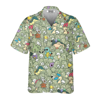 Epic Pokemon Pattern Hawaiian Shirt