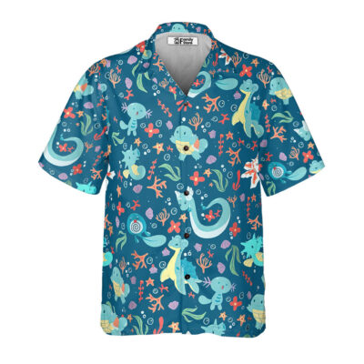 Water Pokemon Pattern - Hawaiian Shirt