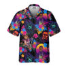 Horror Movie Retro Flower Tropical Style - Hawaiian Shirt