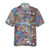 80S Throwback Cartoon Pattern Hawaiian Shirt