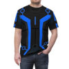 Tron Legacy Blue Tron Cosplay Costume, Costume T-shirt