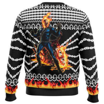 Ghost Rider Ugly Christmas Sweater