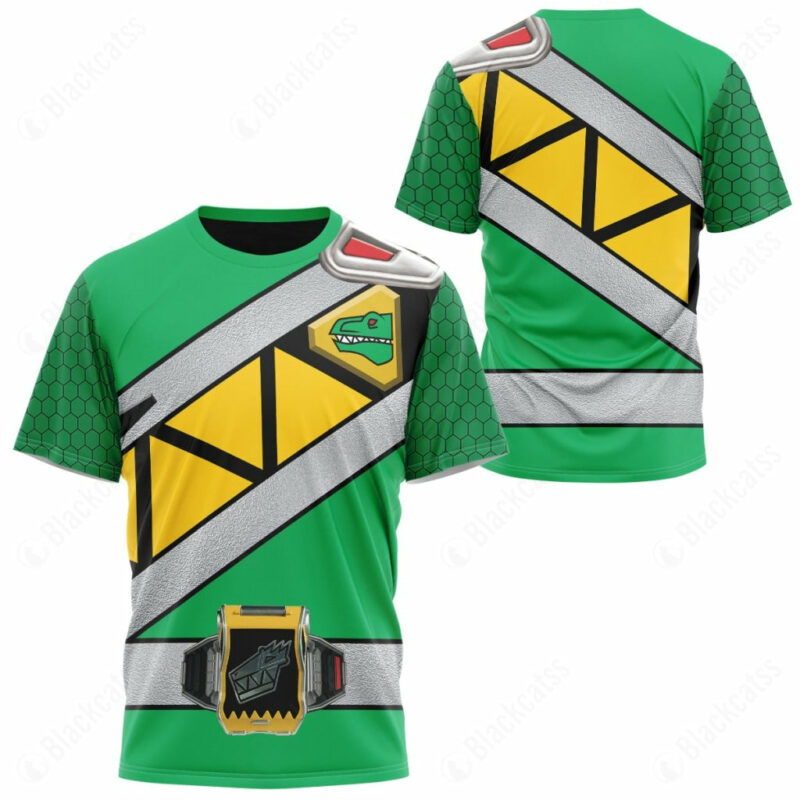 Green Dino Charge T-shirt ,Power Rangers T-shirt