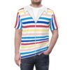 Allan Colorful Striped Beach Rainbow Pink Doll T-shirt, Costume T-shirt