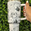 Halloween Horror Characters Themed Print 40oz Tumbler - TW91