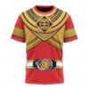 King Tyranno Hybrid Red Gold Zeo Mighty Power Rangers T-shirt, Power Rangers T-shirt