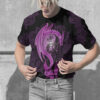 Mandala Purple Dragon 3D T-Shirt