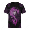 Mandala Purple Dragon 3D T-Shirt