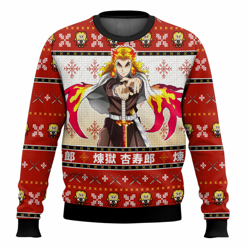 Rengoku Demon Slayer Ugly Christmas Sweater