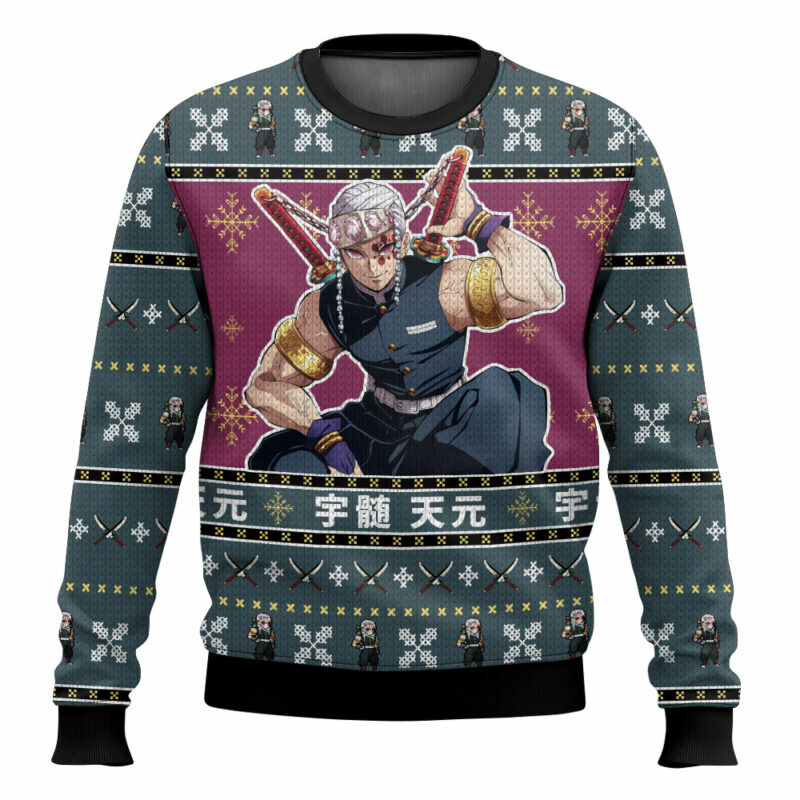 Tengen Uzui Demon Slayer Ugly Christmas Sweater