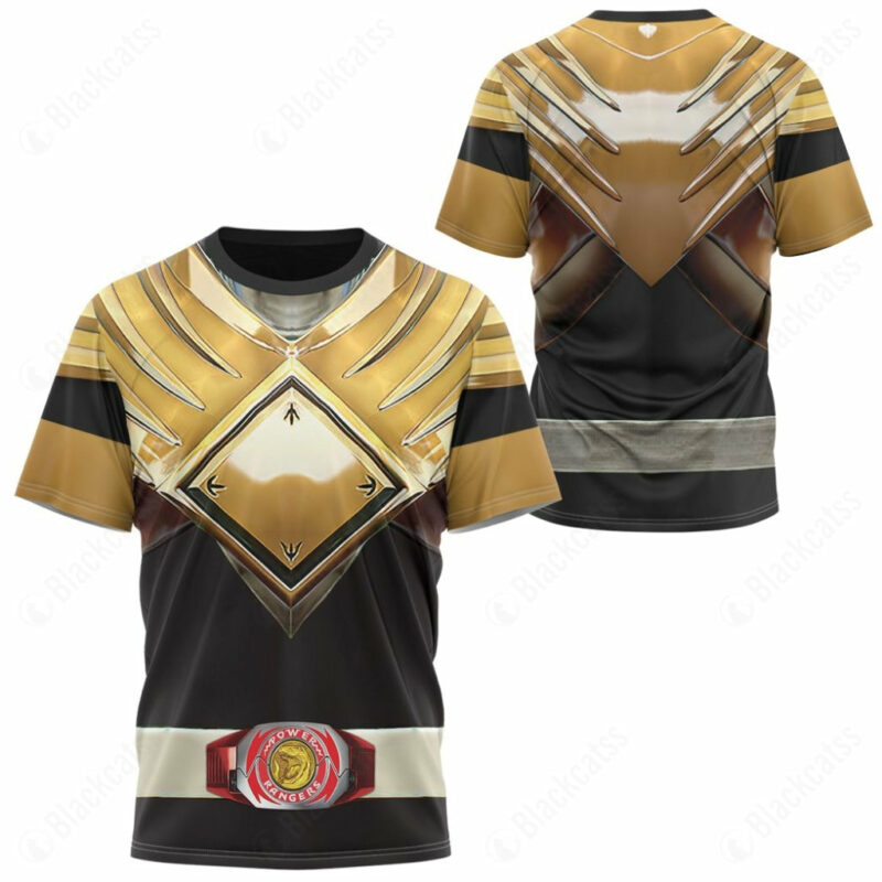 Mighty Morphin Black T-shirt ,Power Rangers T-shirt