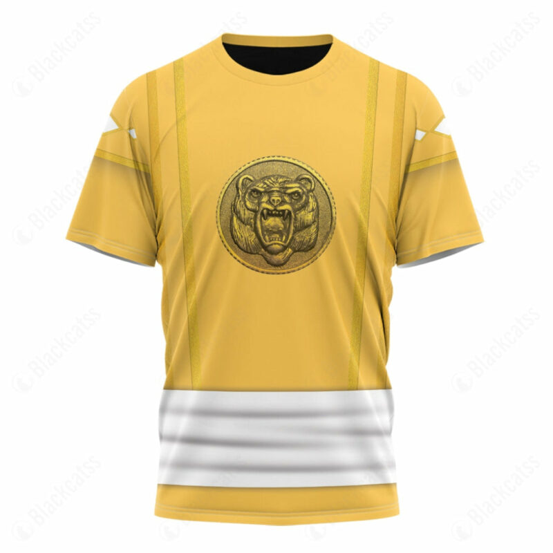 Mighty Morphin Power Rangers T-shirt, Ninja Rangers Yellow Bear T-shirt, Power Rangers T-shirt