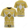 Mighty Morphin Yellow Power Rangers Ugly Christmas T-shirt ,Power Rangers T-shirt