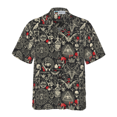 Black Demons For Scary Halloween - For Men And Women - Hawaiian Shirt