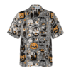 Doodle Pattern Happy Halloween - For Men And Women - Hawaiian Shirt