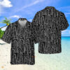 Men's Hawaiian Shirts Halloween Ghost Black Print Short Sleeve Shirt