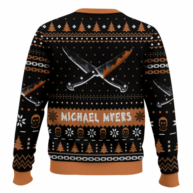 Michael Myers Ugly Christmas Sweater, Halloween Ugly Christmas Sweater