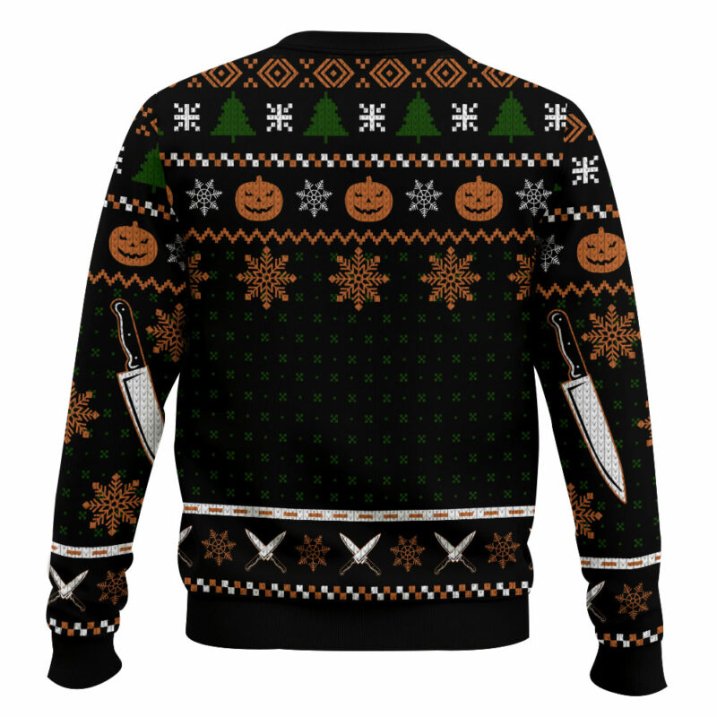 Michael Myers Ugly Christmas Sweater, Halloween Ugly Christmas Sweater