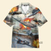 Combat Aircraft Fire War - Hawaiian Shirt