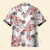 The Red Line Black American Flag Firefighter Hawaiian Shirt