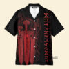 Red Viking Sword Black Aloha - Hawaiian Shirt