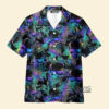 Psychedelic Hippie Colored Spiral Twisted Skulls - Hawaiian Shirt