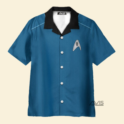 Star Trek Into Darkness Blue Cool Costume Cosplay - Hawaiian Shirt