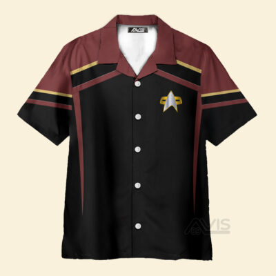 Star Trek Starfleet Uniform Circa Cool Cosplay Costume - Hawaiian Shirt